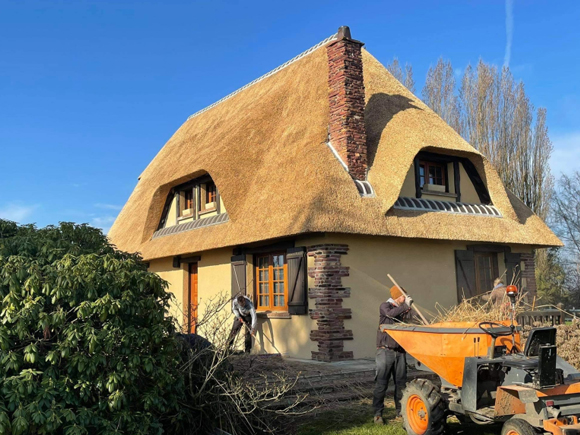 Izrada krova od trske, obnova