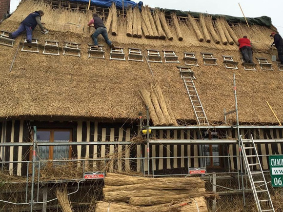 Izrada krova od trske, obnova